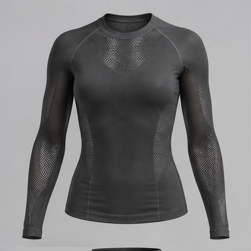 Diana Cuervo Performance Apparel Design — Mesh Compression Top design study